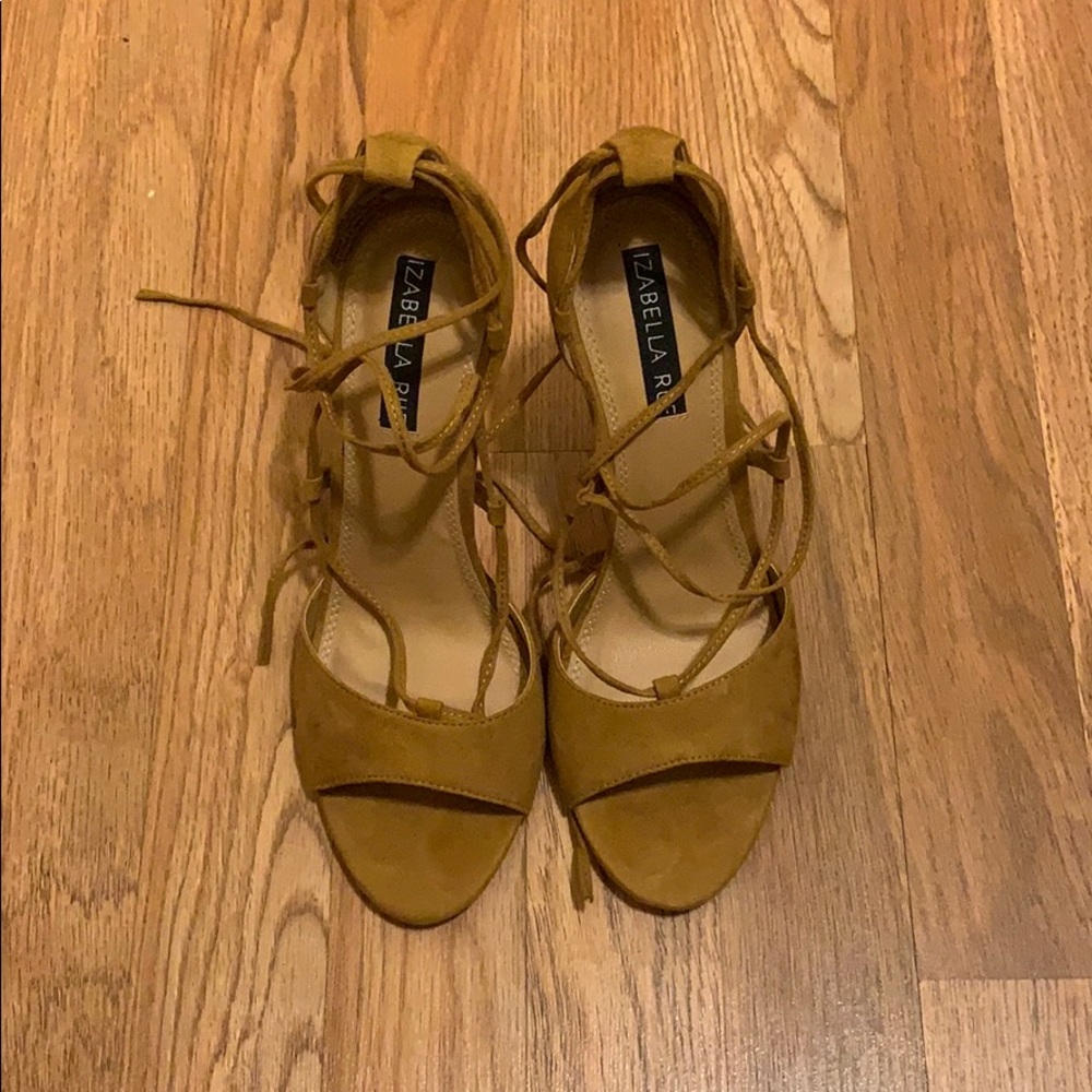 Strappy Tan Heels - Picture 3 of 3